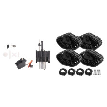 1 Set Speed Change Gear Box & 4 Pcs Upgrade Track Wheels Spare Parts