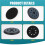 5 inch 8 Holes 125mm Hook Loop Sanding Backing Pad for  Orbital Sander Disk Discs  Cable Backup Stick  Pad 6