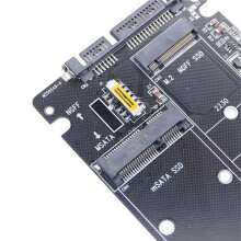 3X M.2 NGFF MSATA SSD Till  3.0 Adapter Card 2 i 1 Converter Card M.2 SSD Adapter Card Extern HåRddiskhöLje