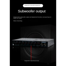 6X EQ-819 Auto-Equalizer, Multifunktionaler Auto-Audio-EQ-Tuning-Crossover-VerstäRker, Parametrischer Equalizer, Auto-Audio-Equalizer