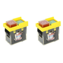 2X Kjd6 5E4 250V 6A Universal-Sicherheitsschalter: Elektromagnetisch Wasserdicht, Werkzeugschalter Gegen Stromausfall, Starttaste