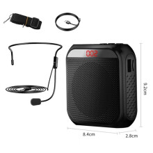 5X Portable Voice Amplifier Microphone Headset, Rechargeable Voice Amplifier for Teachers,Training,Tour Guide-B