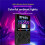 XF40V Retro Handheld Game Console 4.0 Inch IPS Screen WiFi Retro Gaming Console Linux System 128G  Arcade Black 5