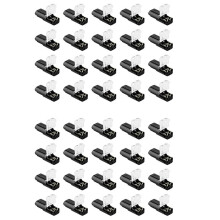 Doppeldraht-Steckverbinder + Verriegelungsschnalle, Kein Abisolieren, Schneiden, 2-Poliger 2-Poliger LED-Stecker für AWG 20-24, 40 StüCk