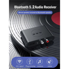 5X  5.2 Audio Receiver RCA 3.5mm AUX Jack Stereo Music Wireless Adapter with Mic for Car Kit Speaker Amplifier