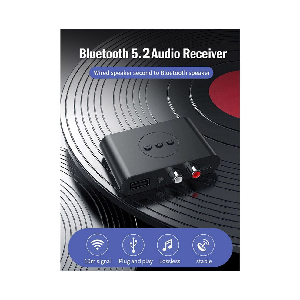 5X 5.2 Audio Empfänger Rca 3,5 Mm Aux Klinke Stereo Musik Kabellos Adapter Mit Mikrofon Für Auto Kit Lautsprecher Verstärker