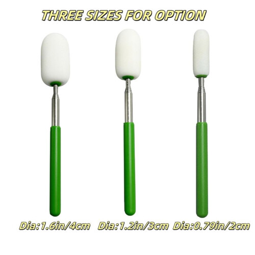 Telescoping Pottery Sponge Ceramic Shaping Tool,Telescoping Sponge Stick with Replacement Heads for Cleanup and Removing 2