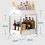 Kitchen Spice Rack Drawer Shelf Kitchen Cupboards Organizer Pull Out Type Vegetable Fruit Storage Basket Drawer White 8