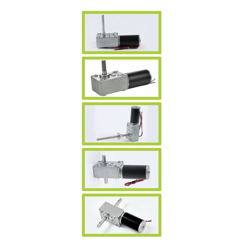 5840-31ZY Turbo Worm Encoder Micro- Reduction Motor Self Locking Speed Control Small Motor 24V 16RPM 1