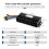 Three Mode Ebike Sine Wave Controller 40A 36V/48V/52V with S866 LCD Color Display SM Connector 2000W Motor 8