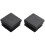 500Pcs Plastic Square Tube Inserts End Blanking Caps 20mm x 20mm Black 7