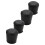 30 Pcs Rubber Cone Shape Desk Feet Protector Chair Leg Tip Pad Black 7