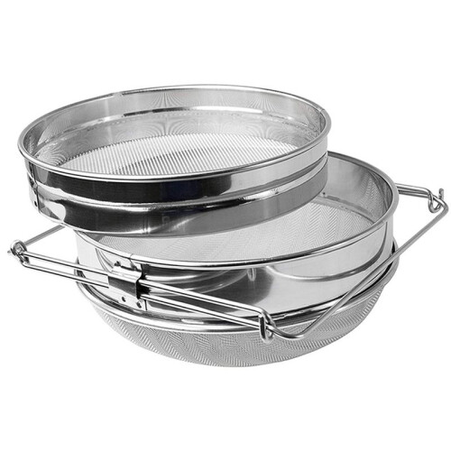 Double-Layer Stainless Steel Honey Filter Double Screen Beekeeping Equipment Filter Beekeeping Equipment 1