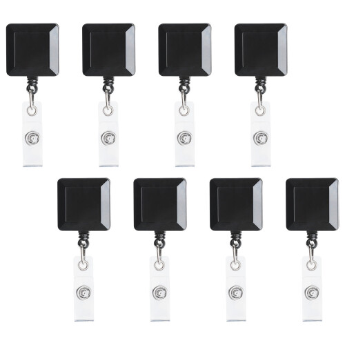 Support escamotable automatique d'insignes de forme-8 pièces