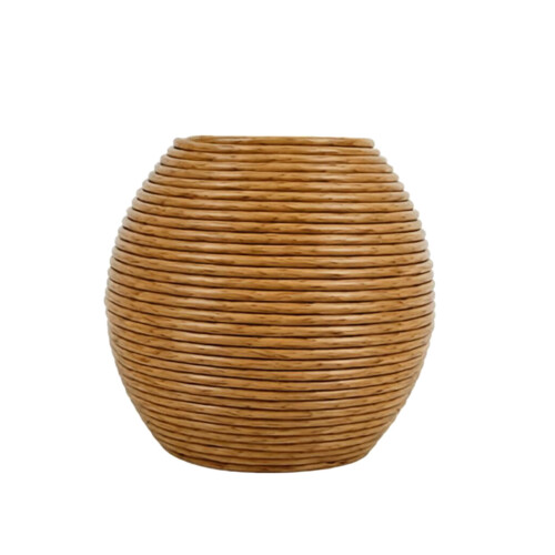 Rattan-Vasen, rustikale Landhaus-Stile, handgefertigt,-S 252B