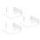Acrylic Wall Shelf for Projector Adhesive Floating-White 1
