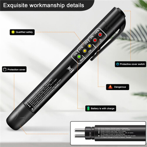 Brake Fluid Tester Electronic Pen For Multibrand Car For Dot3/4/5 Car Diagnostic Tools 2