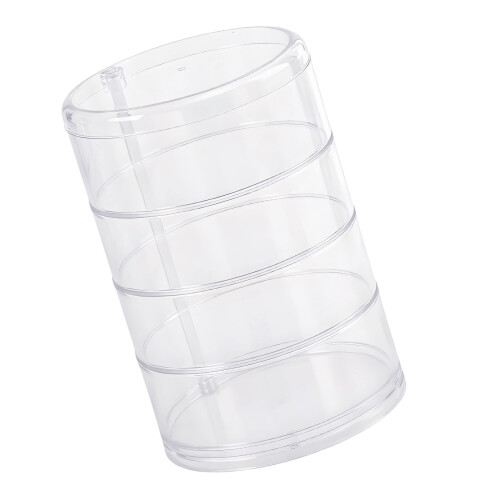 Stackable Rotating PP Plastic Storage Container For Home And-2