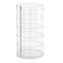 Portable Rotating Storage Solution With Multiple Clear Levels-3