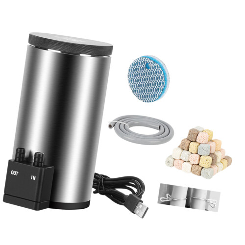 Compacts USB Powered Stainless Steel Water-S filter barre