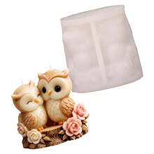 DIY Owl Shaped Silicone Candle Mould For Handmade Candle