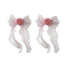 Camellias Flower Curtain Tieback With Ribbon Detail-pink