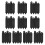 10Pcs Weatherproof Interlocking Garden Borders Strips-Black 1
