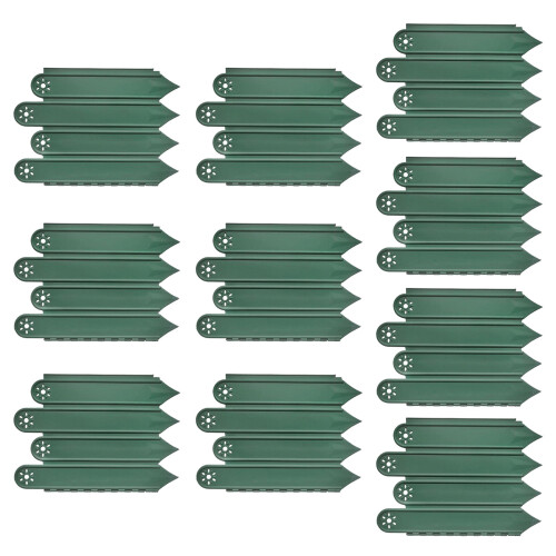 10PCS Plastic Garden Edging Strips with Easy Together-Green