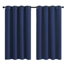 Polyester Blackouts Curtains Set of 2Panels Heat Reducing-13
