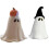 Halloween ghost incense burner resin pumpkin witch hat 1
