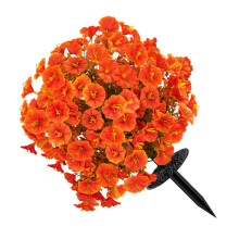 Plante artificielle de gloire du matin avec piquet au-Orange