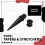 18 Pezzi orecchio cone kit completo acrilico orecchino barella tunnel (nero) 4