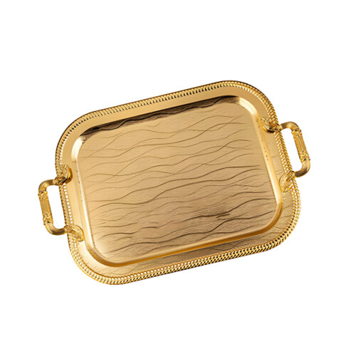 Decorative Metal Serving Dish Ideal For Coffee Tea And-M