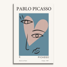 Impression sur toile d'art abstrait de Pablo Picasso, 30 x 45 cm