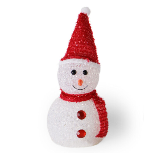 LED-lysende snemandsfigur 14,8 cm