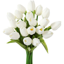 Kunstige tulipanblomster ekte berøring 13,4 tommer 10/20/30 stk