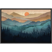 Zonneberg Natuur Canvas Muurdecoratie