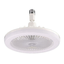 Moderne plafondventilator met verlichting, wit, 25 cm, E27 fitting