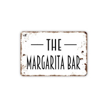 Metalen bord voor een margaritabar, 12x16 inch