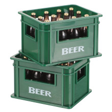 Mini caja de plástico para vino y juego de botellas para casas pequeñas