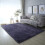 Tapis doux et moelleux 60 x 90 cm Gris Violet 1