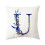 Taie d'oreiller décorative alphabet 45 x 45 cm, polyester pêche 1
