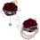 Conjunto de Corsage de Pulso e Boutonnière de Pérolas – Rosa Branca 1