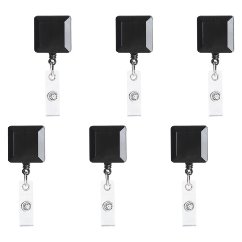 Robuster Ausweishalter mit automatisch einziehbarer-6er-Pack