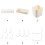 PP wandgemonteerd pegboard plank opbergrek 1