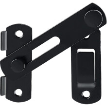 Ruostumattomasta teräksestä valmistettu hasp-lukko - mattamusta, 100 mm