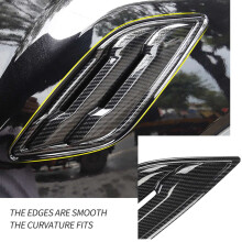 2X Carbon Fiber Car Air Outlet Side Vent Cover Trim Sticker for Raptor F150