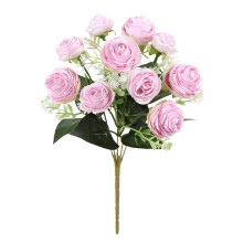 Silkerose Brudebukett Rosa 11,4 tommer