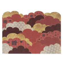 Tapis de porte en PVC à motif nuage – Antidérapant, absorbant, 75 x 45 cm