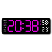 Réveil numérique LED avec calendrier, date et température